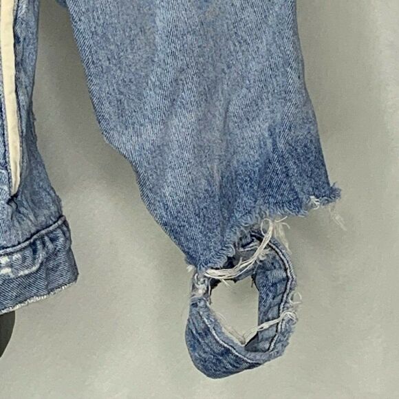 Vintage Arizona Jean Denim Jacket M Destroyed - Picture 3 of 9